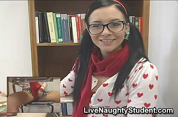 Ashli Orion in Student Ashli Orion fucking with her skirt episode