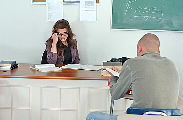 Gabriela Rossi and Scott Nails in Teacher Gabriela Rossi fucking in the desk with her glasses episode