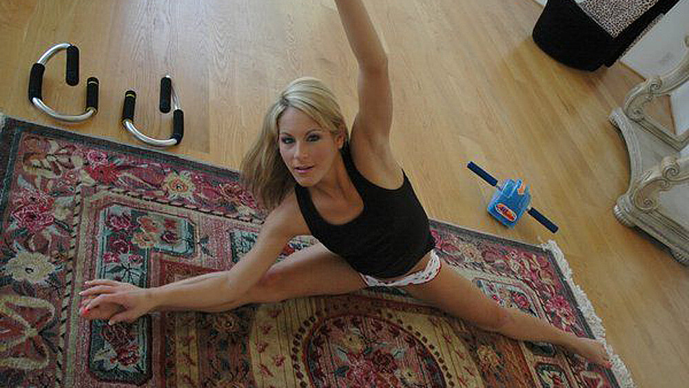 Courtney Simpson fucking in the floor with her small tits