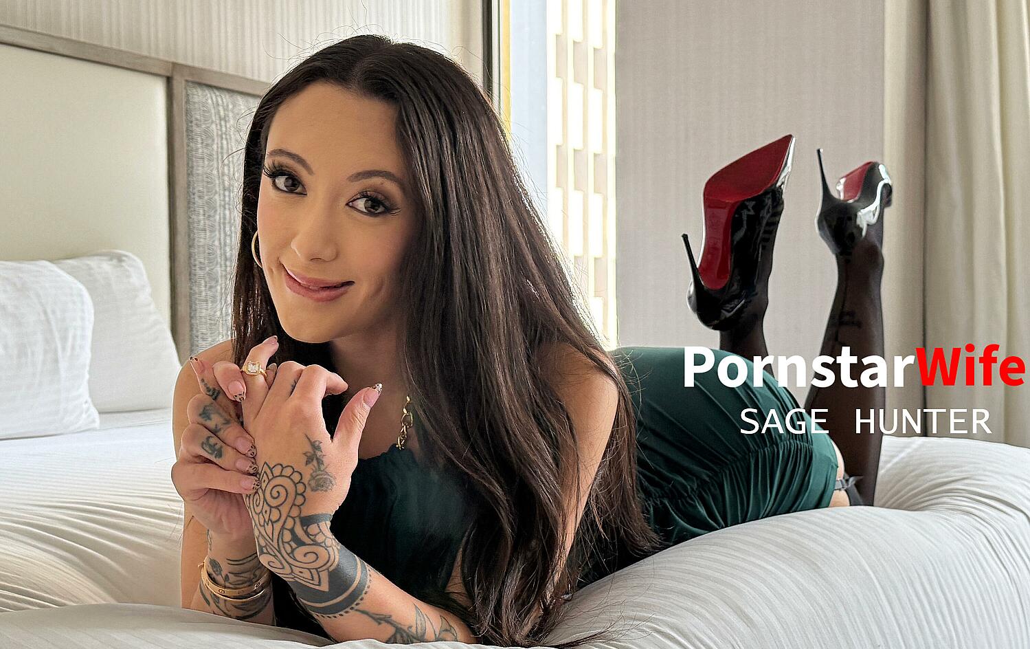Sexy Sage Hunter Gets A Big Stranger Cock Picked By Her Husband