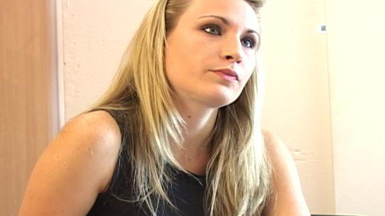 Co-Ed Harmony Fucking in the Classroom with Her Piercings