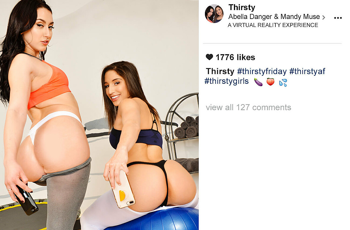 Abella Danger fucking in the trampoline with her innie pussy VR porn trailer poster